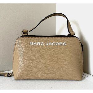 New Marc Jacobs Small Crossbody Pouch Pebble Leather Iced Coffee